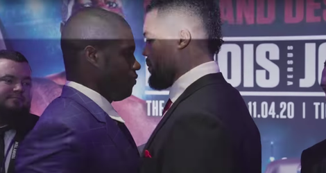 🥊🎥 | Daniel Dubois duwt Joe Joyce bij staredown en beledigt zijn blinde moeder