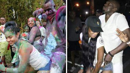 In beeld: Bolt danst met sexy vrouwen tijdens carnaval