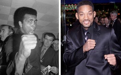 Will Smith en Lennox Lewis dragen kist van bokslegende Muhammad Ali