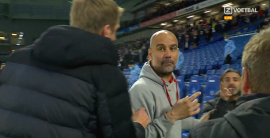 🎥 | Pep Guardiola BOOS op Brighton-coach Graham Potter na laatste fluitsignaal
