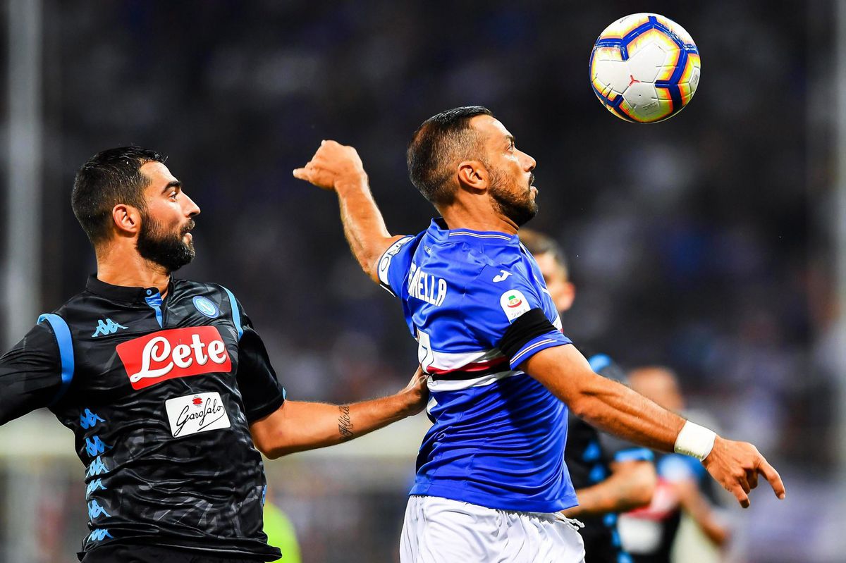 Sampdoria wint van Napoli door zieke goal van Quagliarella (video)