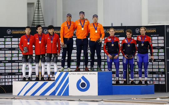 Na dubbel goud voor Nederland is dít de medaillespiegel na dag 1 op de WK afstanden