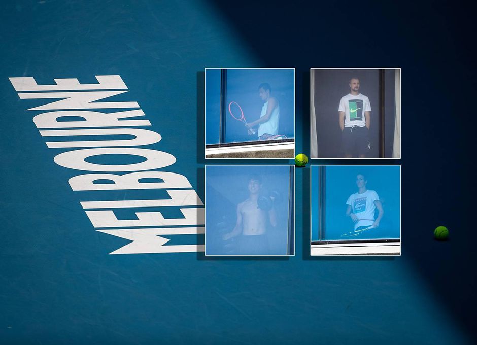 Nóg een coronavlucht naar Melbourne: nog eens 25 tennissers in strenge quarantaine