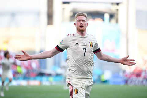 Denemarken-België verandert na rust in de grote Kevin De Bruyne-show