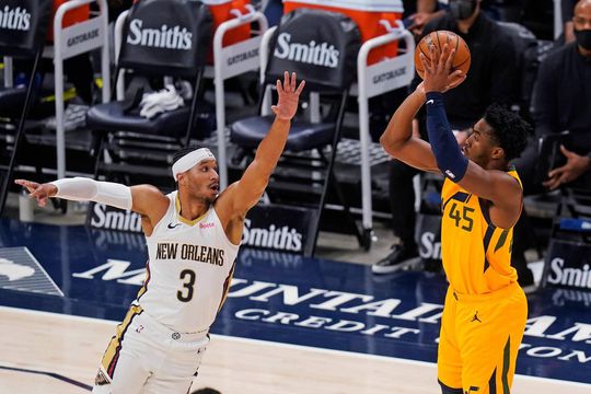 NBA: Utah Jazz klimt door zege op zwalkende Pelicans naar 2de plaats