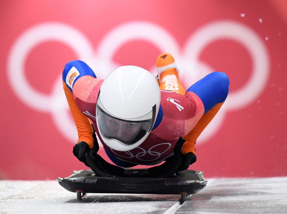 Bos finisht als 8e in de eerste heat bij het skeleton