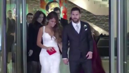 Lionel Messi getrouwd met zijn jeugdvriendin (video's)