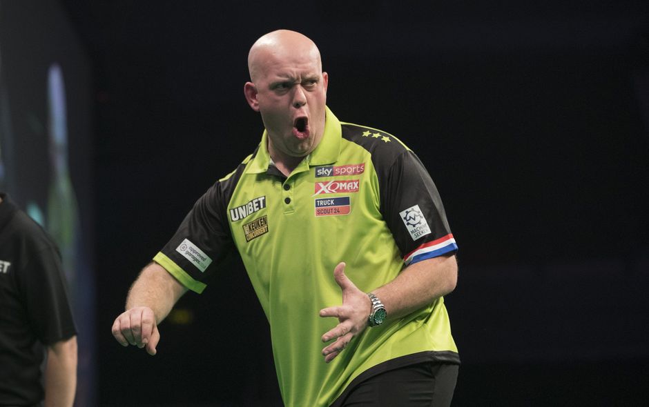 Ongekend! Van Gerwen gaat vrolijk door met absurde reeks op Euro Tour