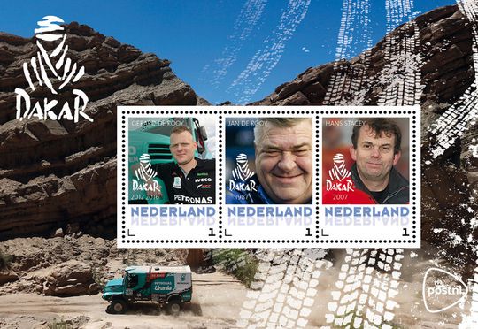 Helden! Dakar-winnaars uit 1 familie voortaan op Nederlandse postzegels