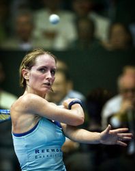 Squashter Nathalie Grinham verliest allerlaatste wedstrijd in NY