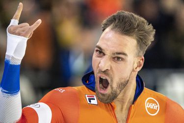 🎥 | Kjeld Nuis, Thomas Krol en Patrick Roest staan op het 1.500 meter-podium