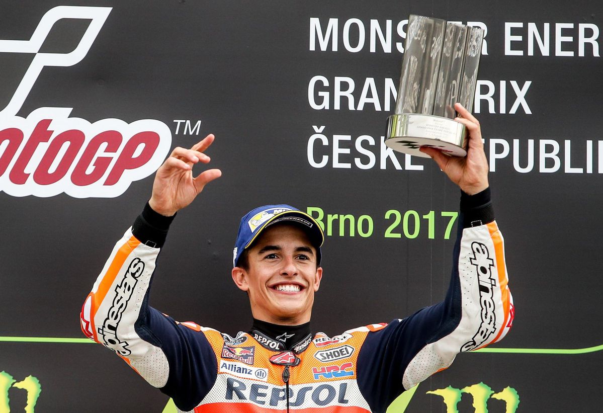 Márquez pakt in Tsjechië zijn 3e GP-zege van het seizoen