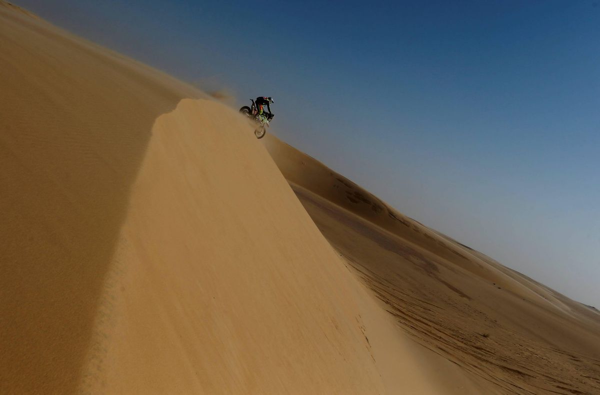 Zware crash Edwin Straver in Dakar Rally