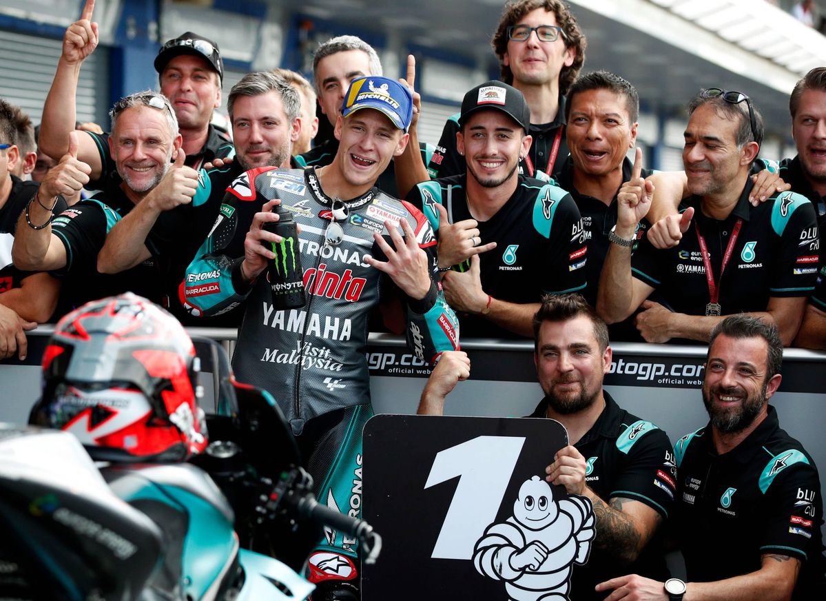 Quartararo pakt pole in Thailand, leider Márquez 3e