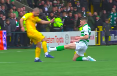 Zie hoe Celtic van Livingston verliest en Ryan Christie rood krijgt na smerige zaag (video)