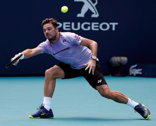 Wawrinka uit Miami-toernooi geknikkerd door afgezakte Krajinovic