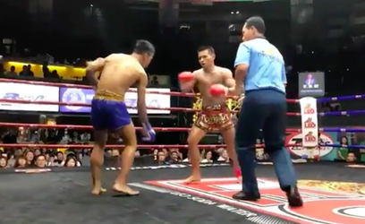 🎥 | Muaythai-vechter breekt arm opponent met keiharde trap, trapt hem daarna KO