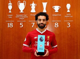 Unieke 'prijzenhattrick' voor sensationele Salah: 3 keer op rij Speler van de Maand