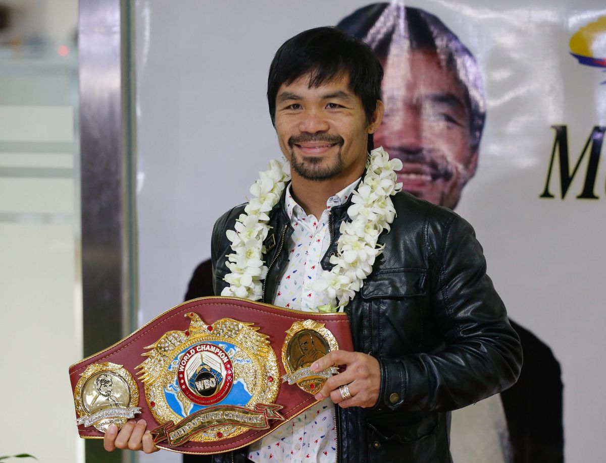 'Bokser en volksheld Pacquiao in de Filipijnse senaat'