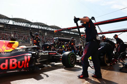 Verstappen en Red Bull maakten in Hongarije de snelste pitstop van het seizoen