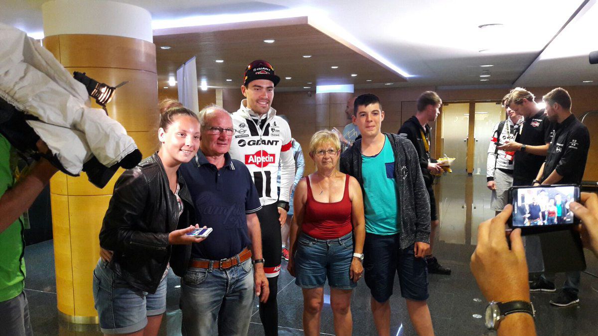 'Poepende' Dumoulin heeft camper-familie gevonden