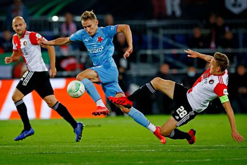 Wanhopig Slavia Praag roemt Feyenoord: 'Gebeden dat de 1e helft voorbij was'