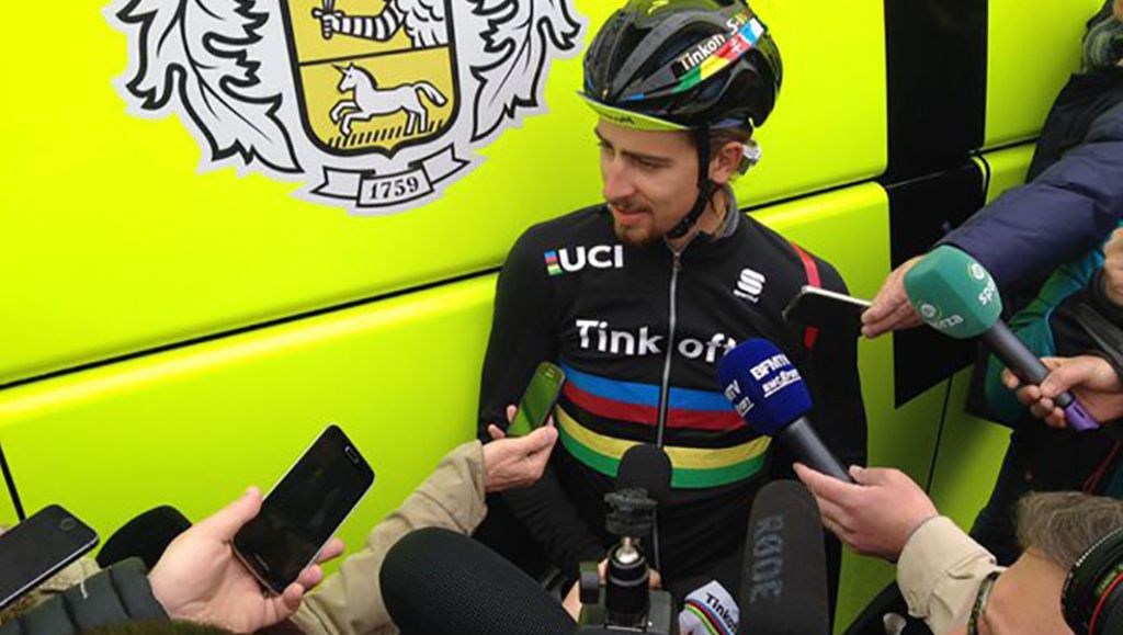 Sagan is geen Zlatan: 'Wie is dat?' (video)