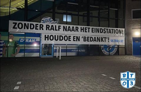 Harde kern De Graafschap klaar met Ralf Seuntjens: 'Houdoe en bedankt!'