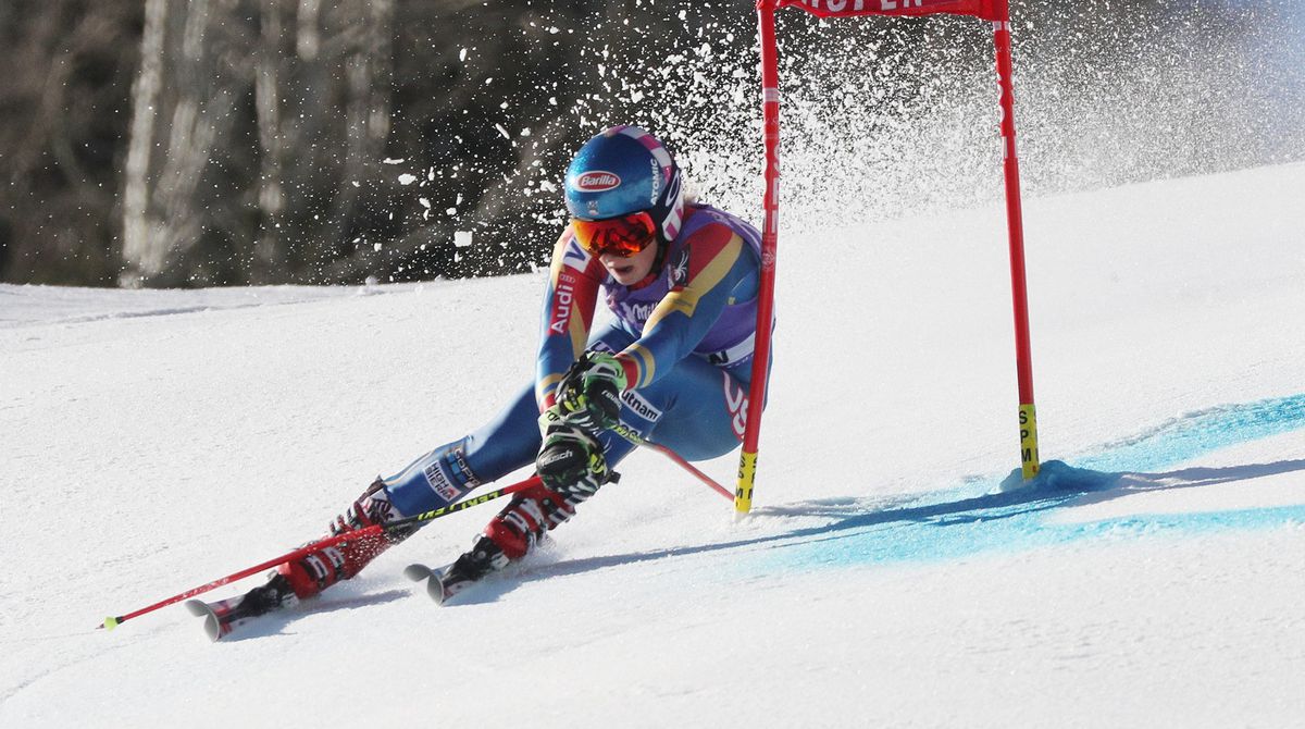 Shiffrin kan reuzenslalom niet winnen