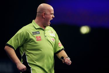 Van Gerwen kwartfinalist na bijna perfecte pot