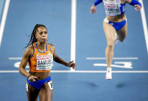 Wow! Verrassende bronzen plak voor Samuel op 60 meter sprint EK indoor
