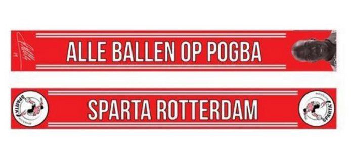 Sparta eert Pogba met sjaal na goal tegen Feyenoord