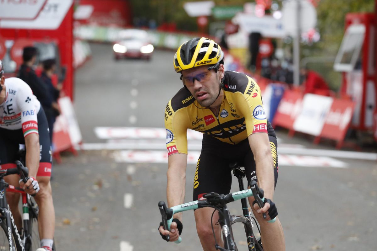 Tom Dumoulin zit er na 2 etappes in de Vuelta al helemaal doorheen: 'Het lichaam zegt nu ho'