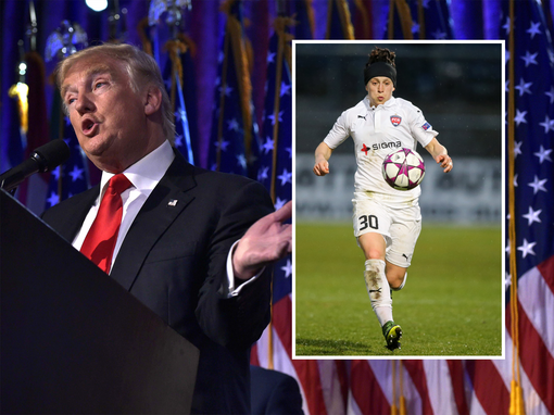 Voetbalster wil niet meer terug naar Amerika na zege Trump