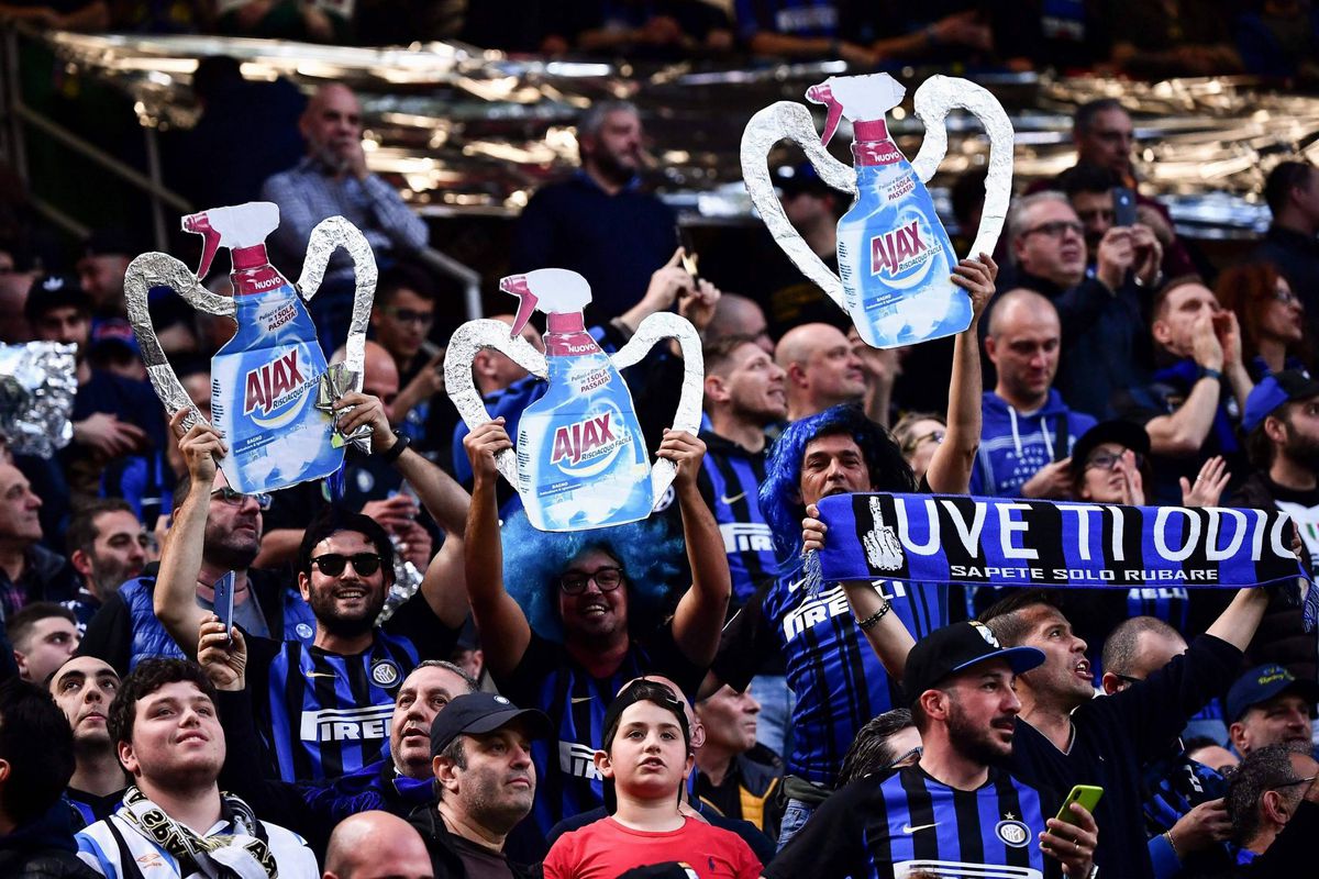 Inter-fans dolblij met Champions League-uitschakeling Juventus