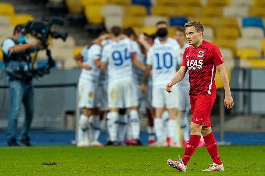 🎥 | AZ'er Midtsjö levert dom de bal in en daar maakt oud-speler van Telstar gebruik van: 1-0 Kiev