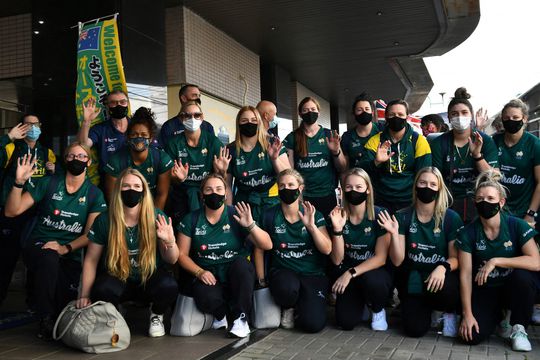 Beter te vroeg dan te laat: Australische softbaldames als eerste aangekomen in Tokio