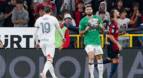 Mamma Mia! Milan-keeper krijgt rood na knietje, Olivier Giroud moet op goal en wordt de held