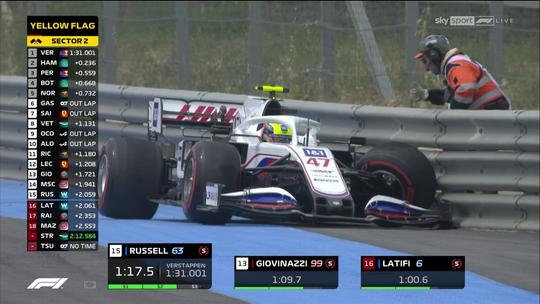 🎥🚩 | Mick Schumacher parkeert zijn Haas tegen de vangrail, Lance Stroll de pineut