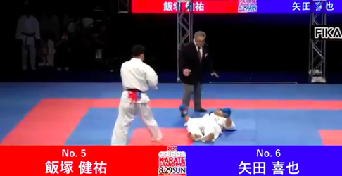 🎥 | Karate GP in Japan past nieuwe 'KO'-regels toe: vliegende knietjes en harde klappen