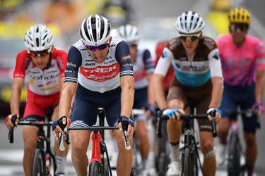 Bauke Mollema valt en verlaat de Tour de France