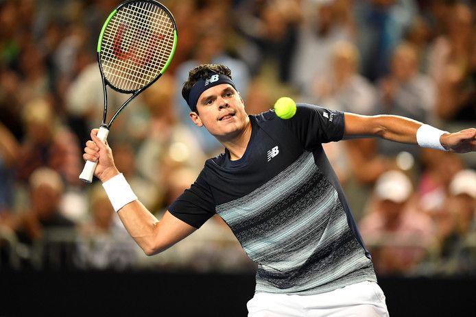 Raonic levert voor het eerst op Australian Open een set in tegen Simon