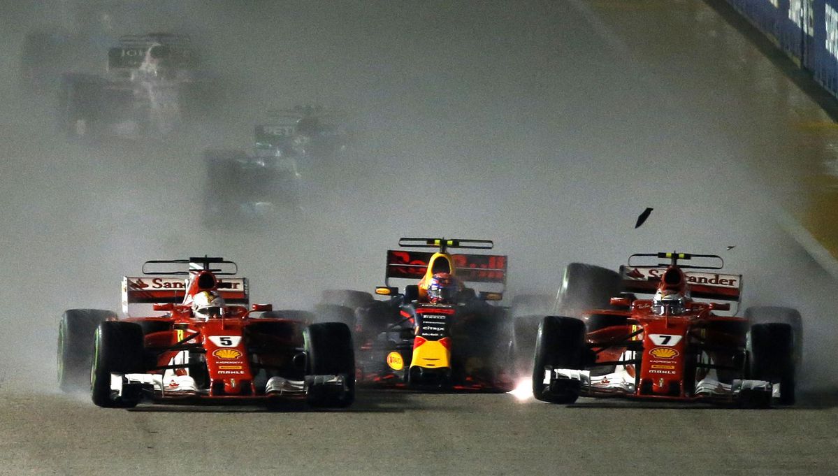 Verstappen baalt van Vettel: 'Zo'n risico neem je niet'