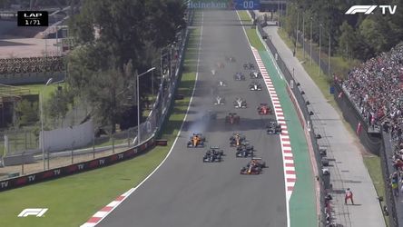 🎥 | Kassa! Max Verstappen pakt Valtteri Bottas en Lewis Hamilton bij start in Mexico