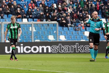 Letschert is sukkel van Sassuolo met rood in 3 minuten