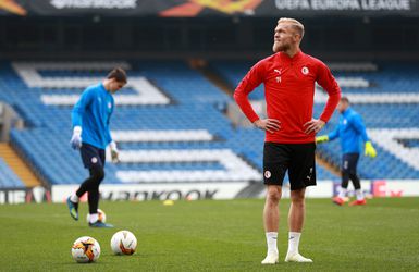 Slavia Praag-invaller Mick van Buren zit op zijn plek in Tsjechië: 'Wil wel meer spelen'