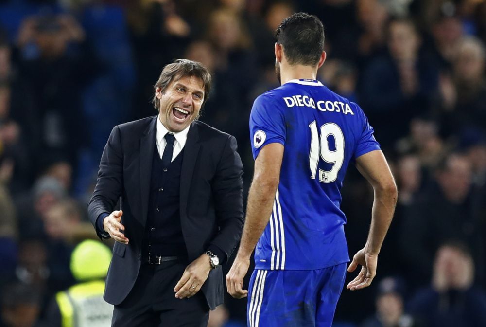 Diego Costa maakt er een zooitje van bij Chelsea; Conte gooit hem uit de selectie