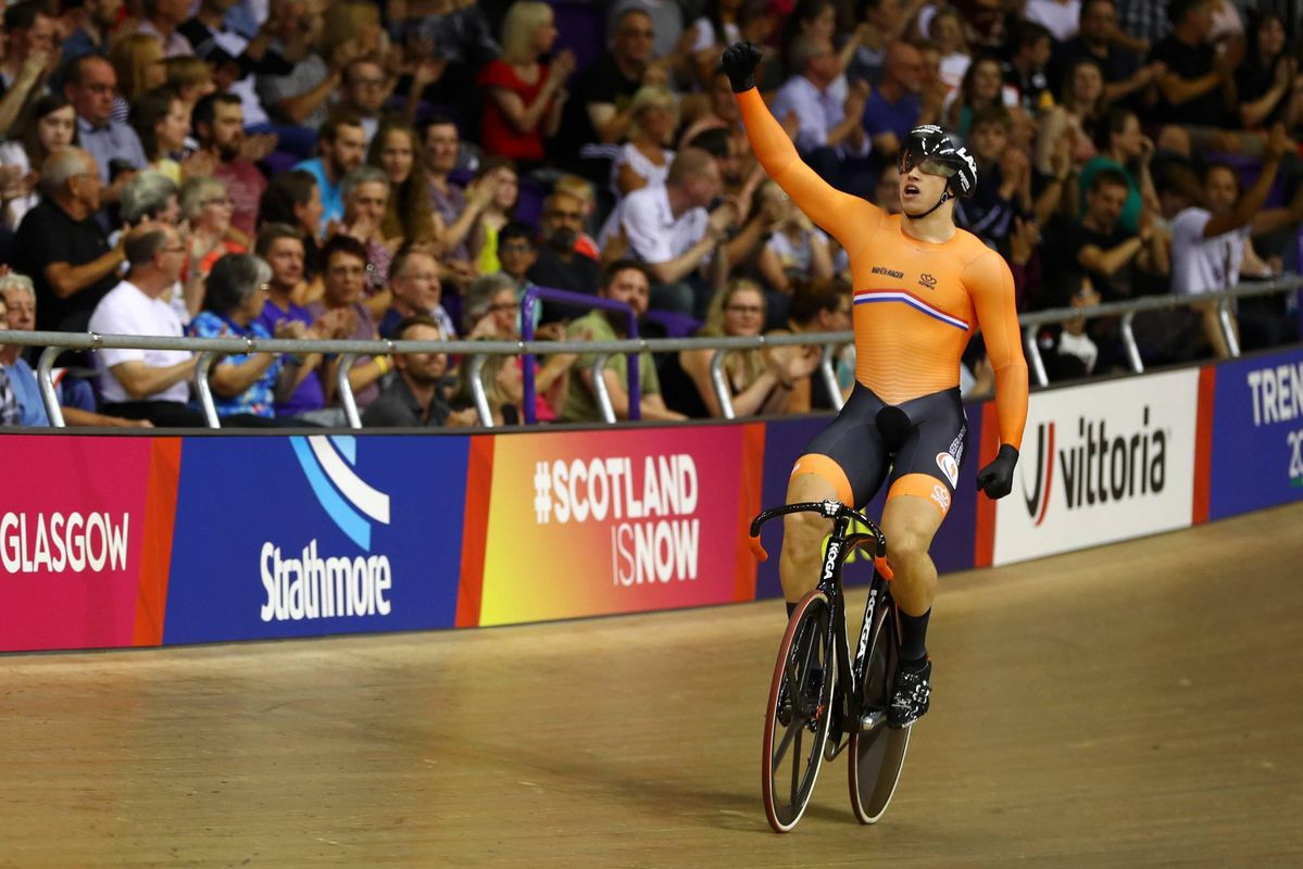 Lavreysen pakt het goud op de sprint in Londen