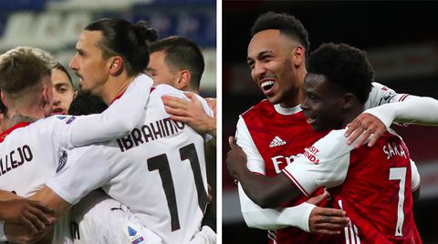 AC Milan en Arsenal winnen easy op maandagavond