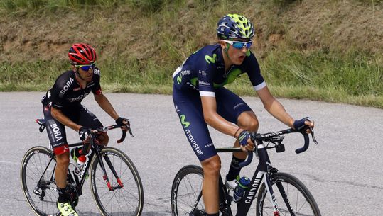 Feest voor Movistar in Route du Sud